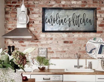 custom kitchen sign personalized kitchen sign farmhouse kitchen decor rustic kitchen sign personalized kitchen decor galvanized metal - Farmhouse Kitchen Decor custom kitchen sign personalized kitchen sign farmhouse kitchen decor rustic kitchen sign personalized kitchen decor galvanized metal - Farmhouse Kitchen Decor