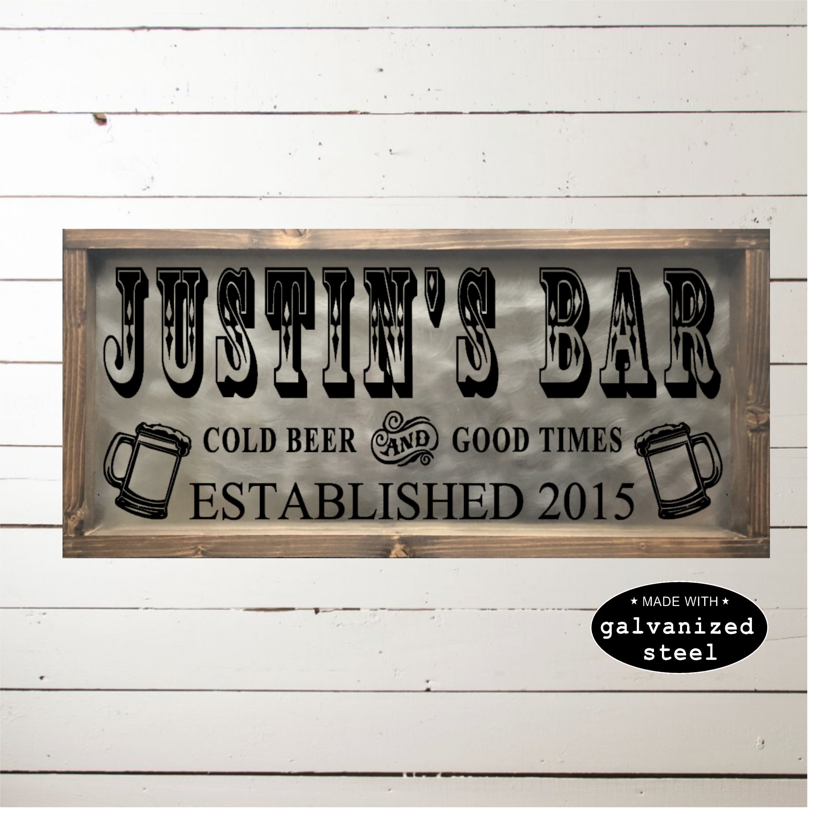 Bar Sign For Home Bar Custom Bar Sign Bar Sign Personalized Etsy