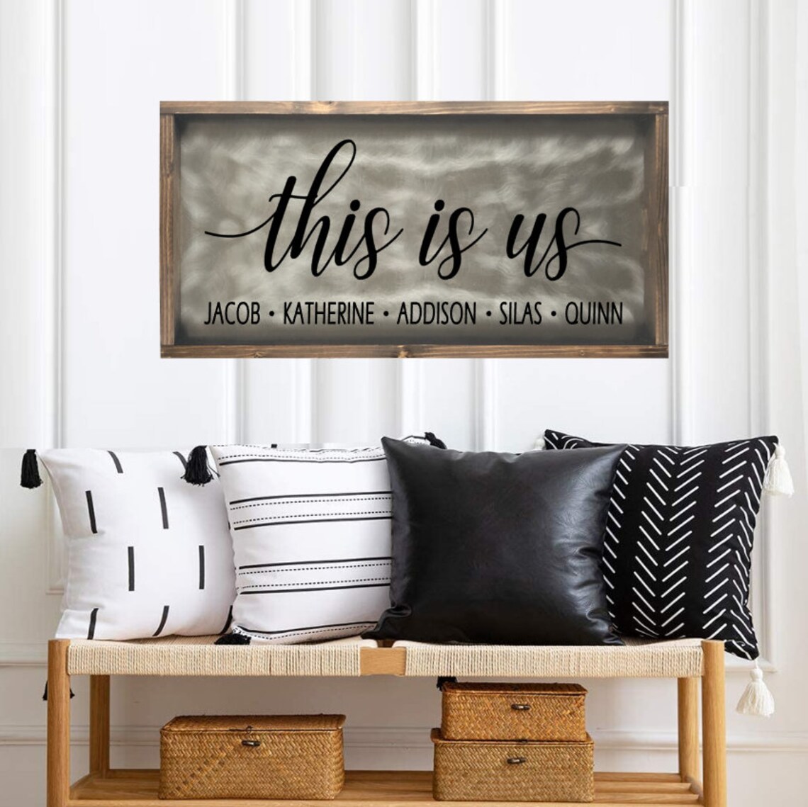 This Is Us Sign Family Names Sign Personalized This Is Us Etsy