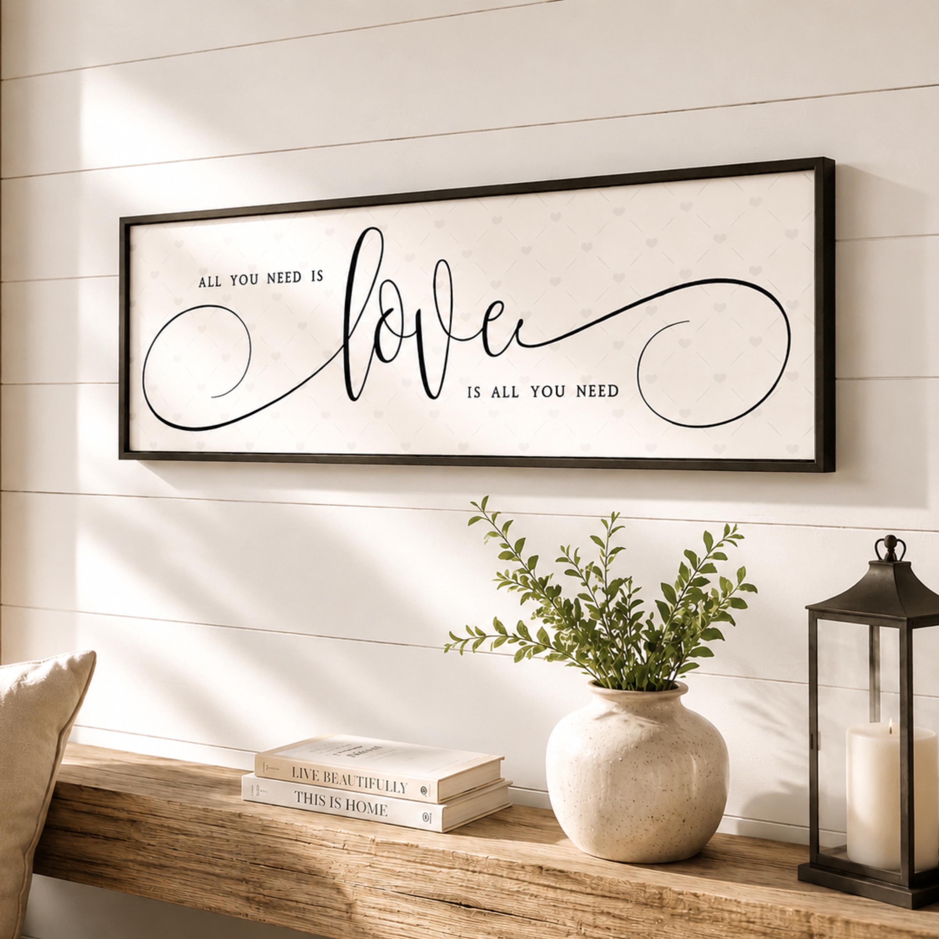 All You Need is Love Sign - Etsy