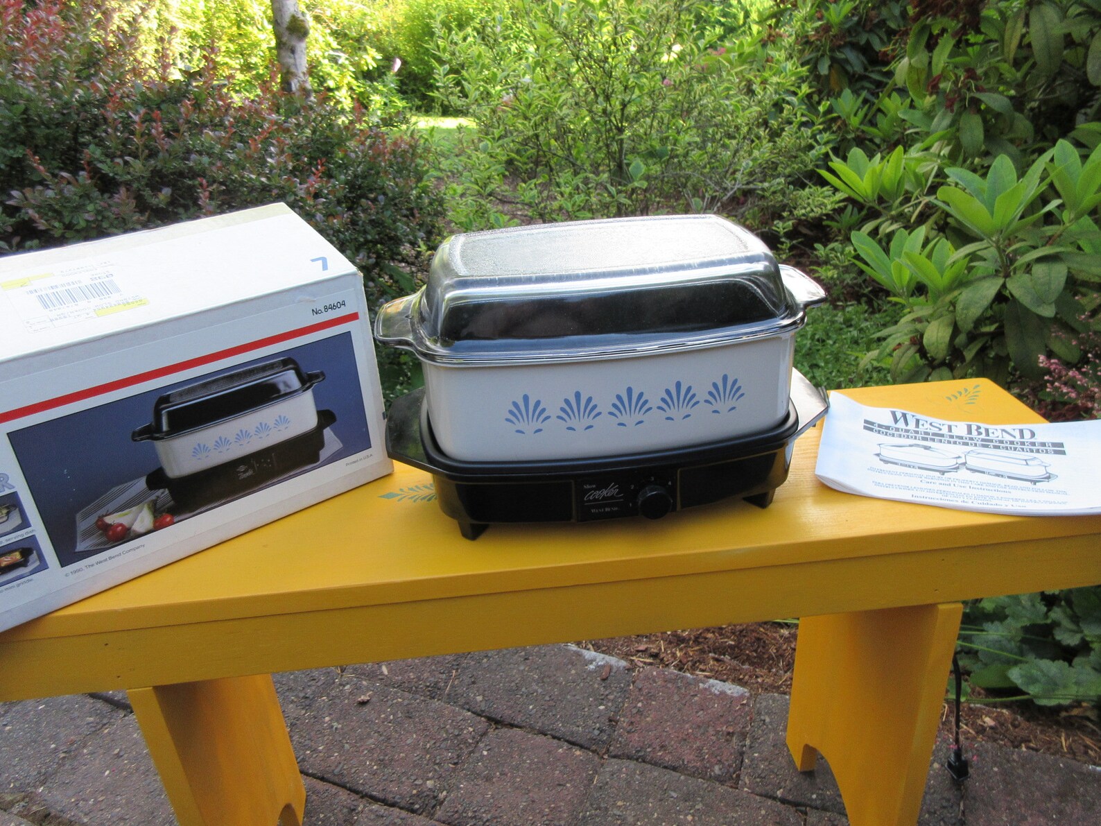 Vintage West Bend 4 Qt Electric Slow Cooker Non-Stick Model | Etsy