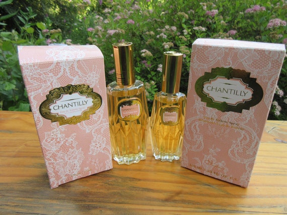 Perfume Eau de Toilette 1980s Chantilly Perfume Bottle by Dana