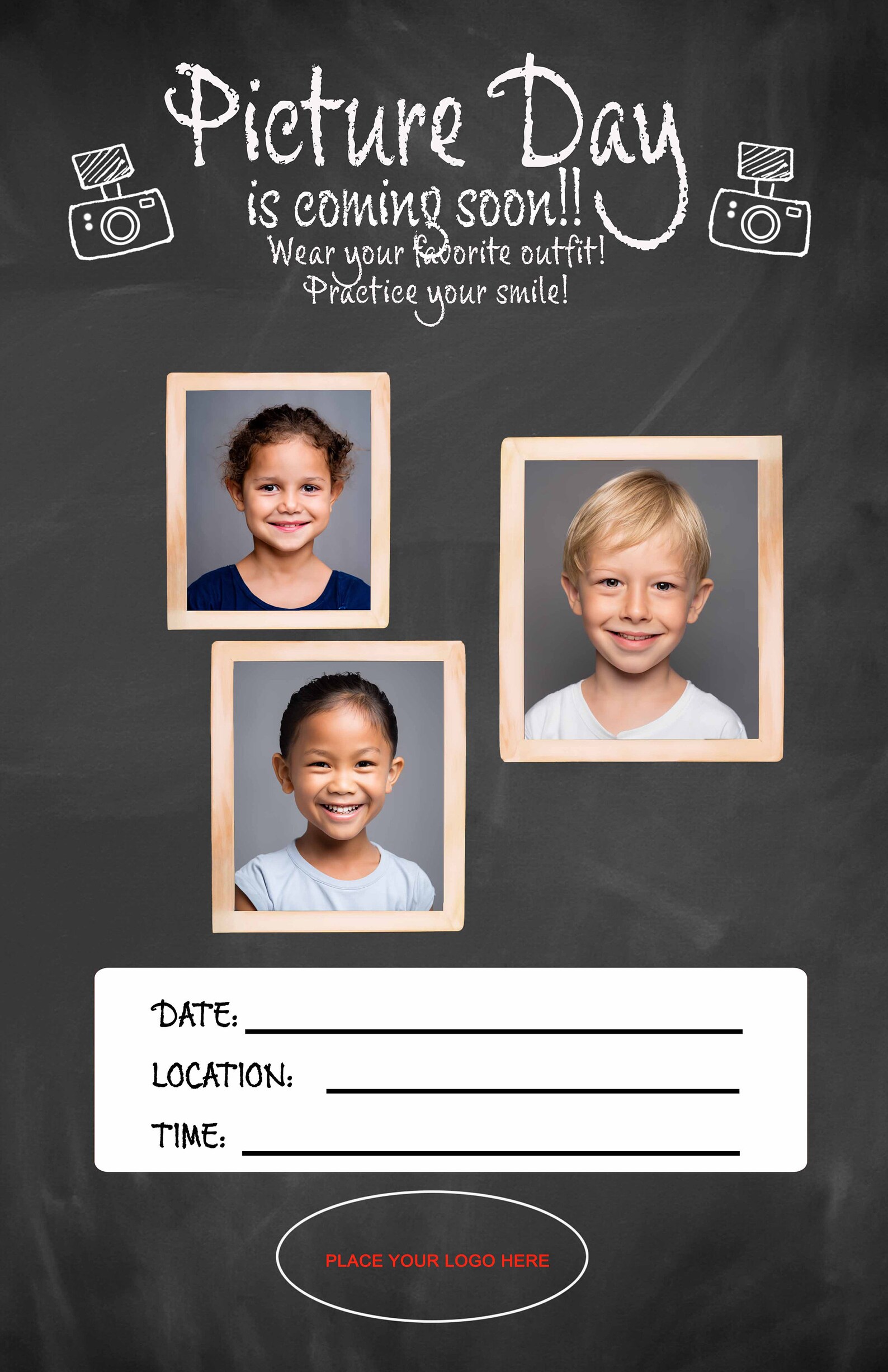 Picture Day Portrait Poster, School Photo Day, School Picture Day ...