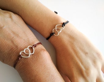 Sand Dollars and Hearts and Kisses Designs 2 Silver Bracelets