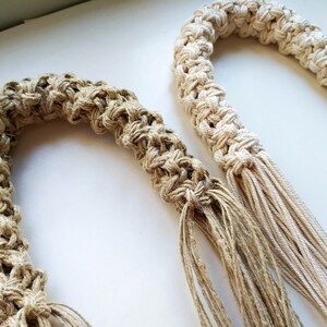 Fiber Art Wall Arch, Macrame Sculpture, Mid-century Modern Rope Art ...