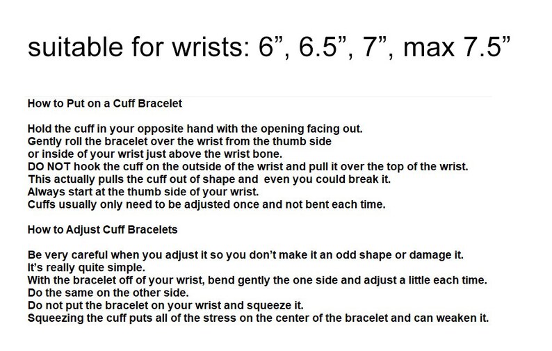 Men cuff bracelet with ball bead ends men women metal open Etsy