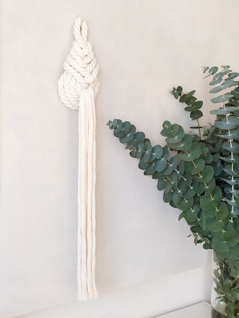 Xlarge Macrame Pipa Knot Decorative Knot Wall Hanging With Etsy