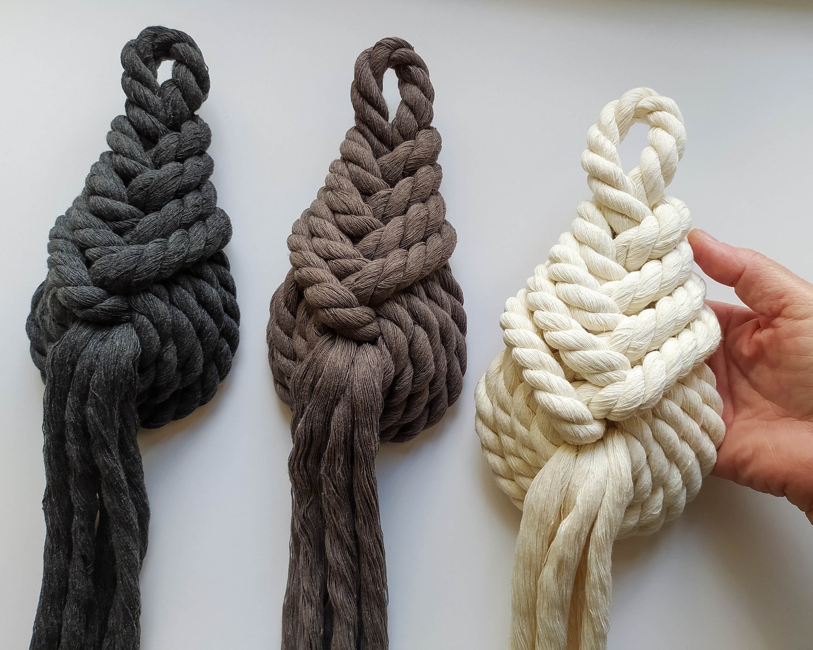 Xlarge Macrame Pipa Knot Decorative Knot Wall Hanging With Etsy