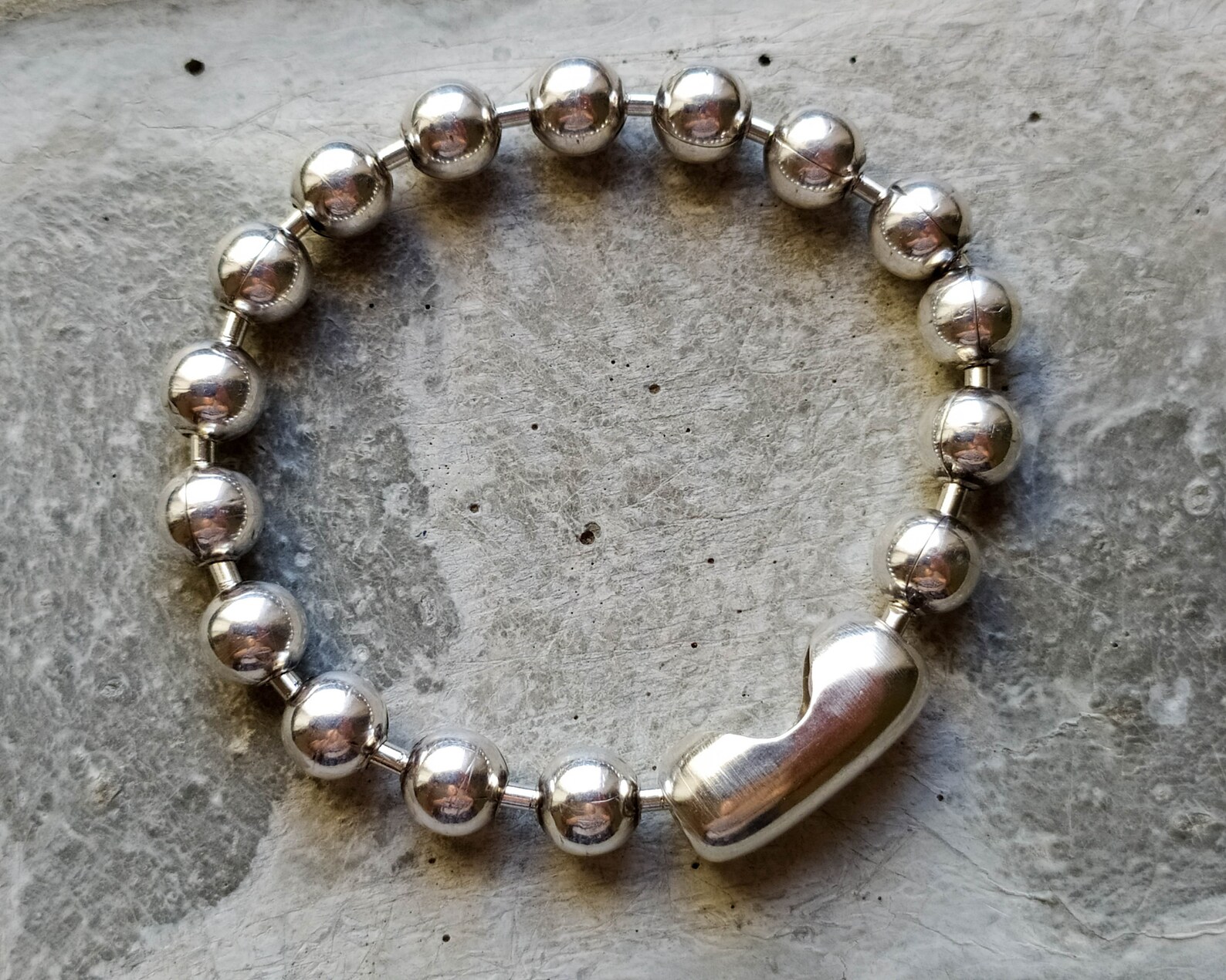 Men Cuff Bracelet With Ball Beads Men Women Chunky XL Ball Etsy