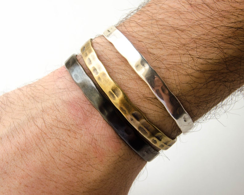Man Cuff Bracelet Metal Open Cuff for Men Mens Womens Unisex Etsy