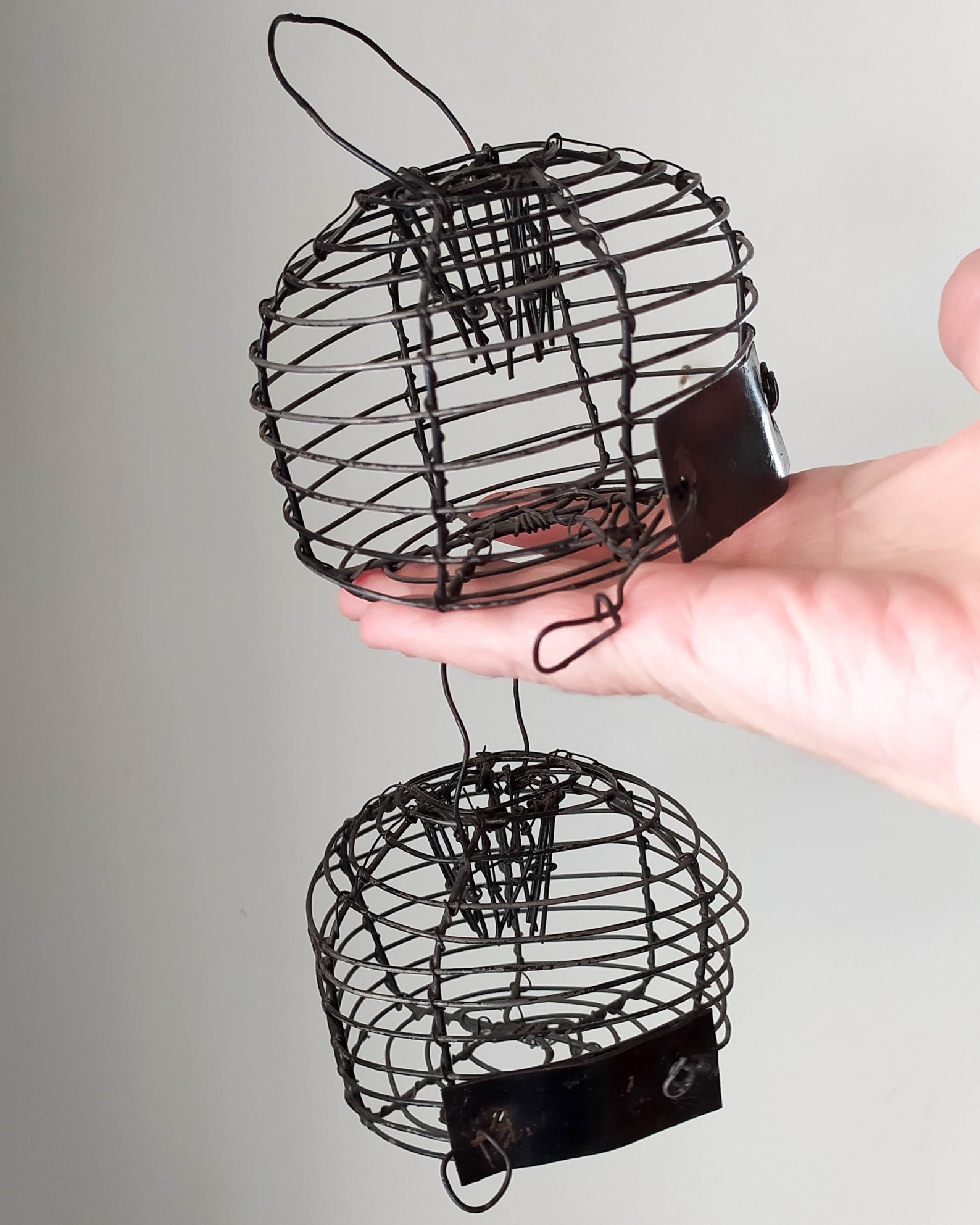 Vintage Mouse Trap Rare Wire Mesh Cage Primitive No Kill Etsy