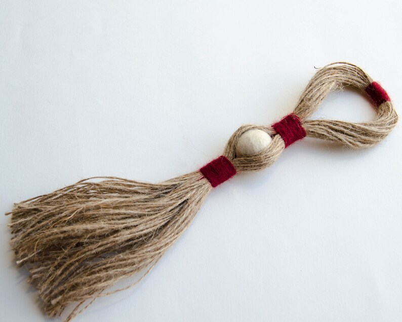 Large door knob tassel wall hanging fiber art decorative Etsy