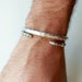 Man bracelet silver, metal open cuff for men women, unisex braclets, husband boyfriend anniversary birthday gift, modern simple, size 6.5' 