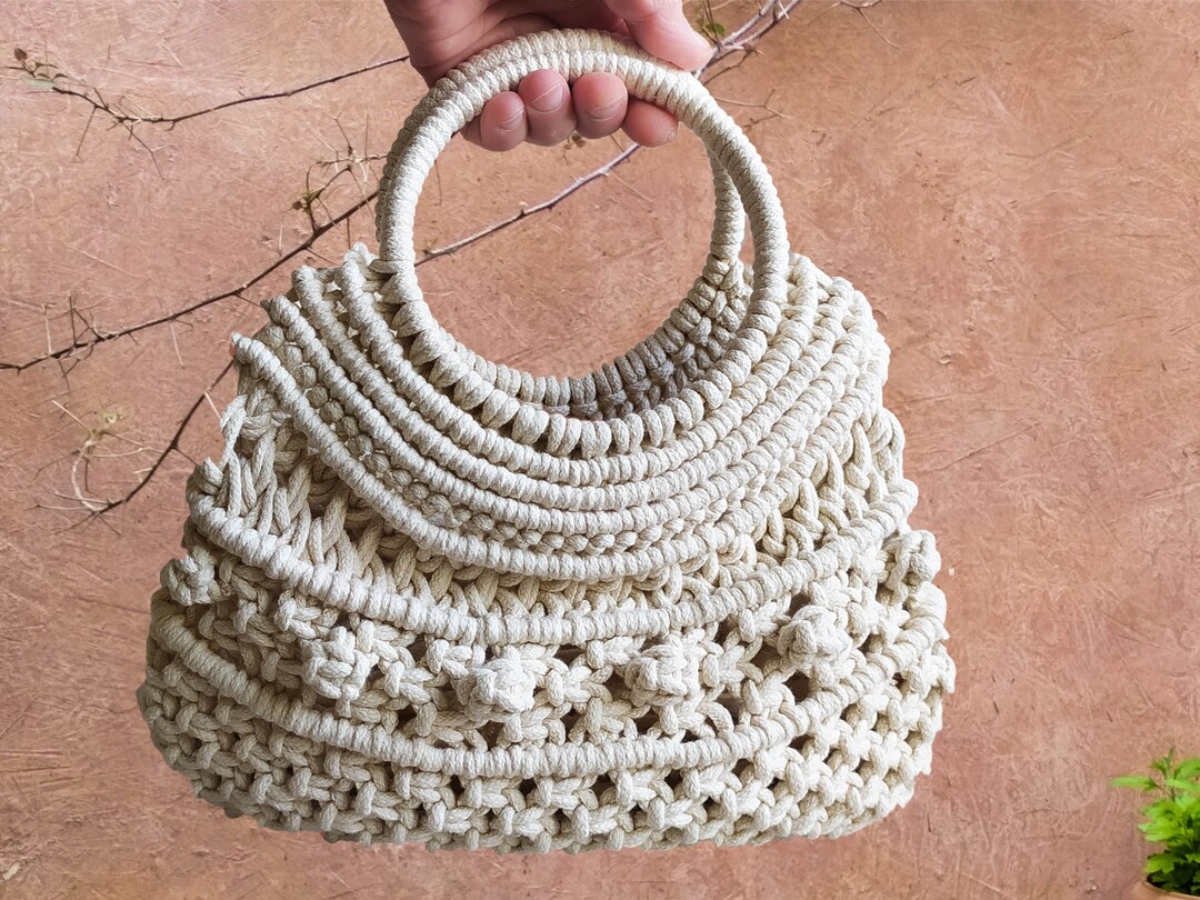 Macrame Purse PATTERN, Written PDF With Photos and Video Tutorial