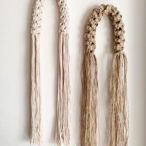 Fiber Art Wall Arch, Macrame Sculpture, Mid-century Modern Rope Art ...