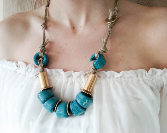 Big Bold Chunky Necklaces With African 