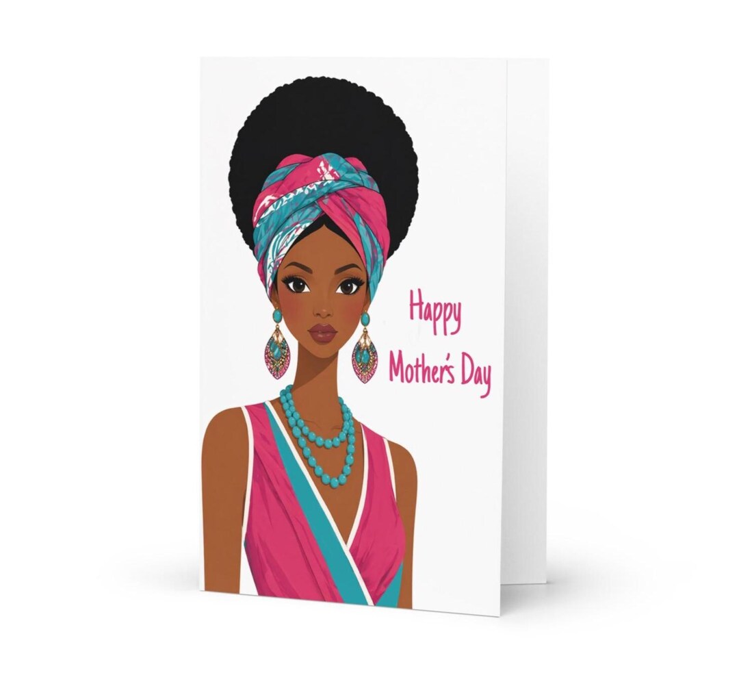 African American Mother's Day Card - Etsy