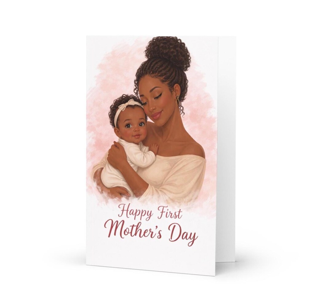 African American First Mother's Day Card - Etsy