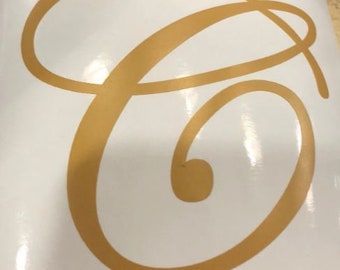 Monogram, iPhone Decal, Laptop Decal, Vinyl Lettering, Vine Monogram