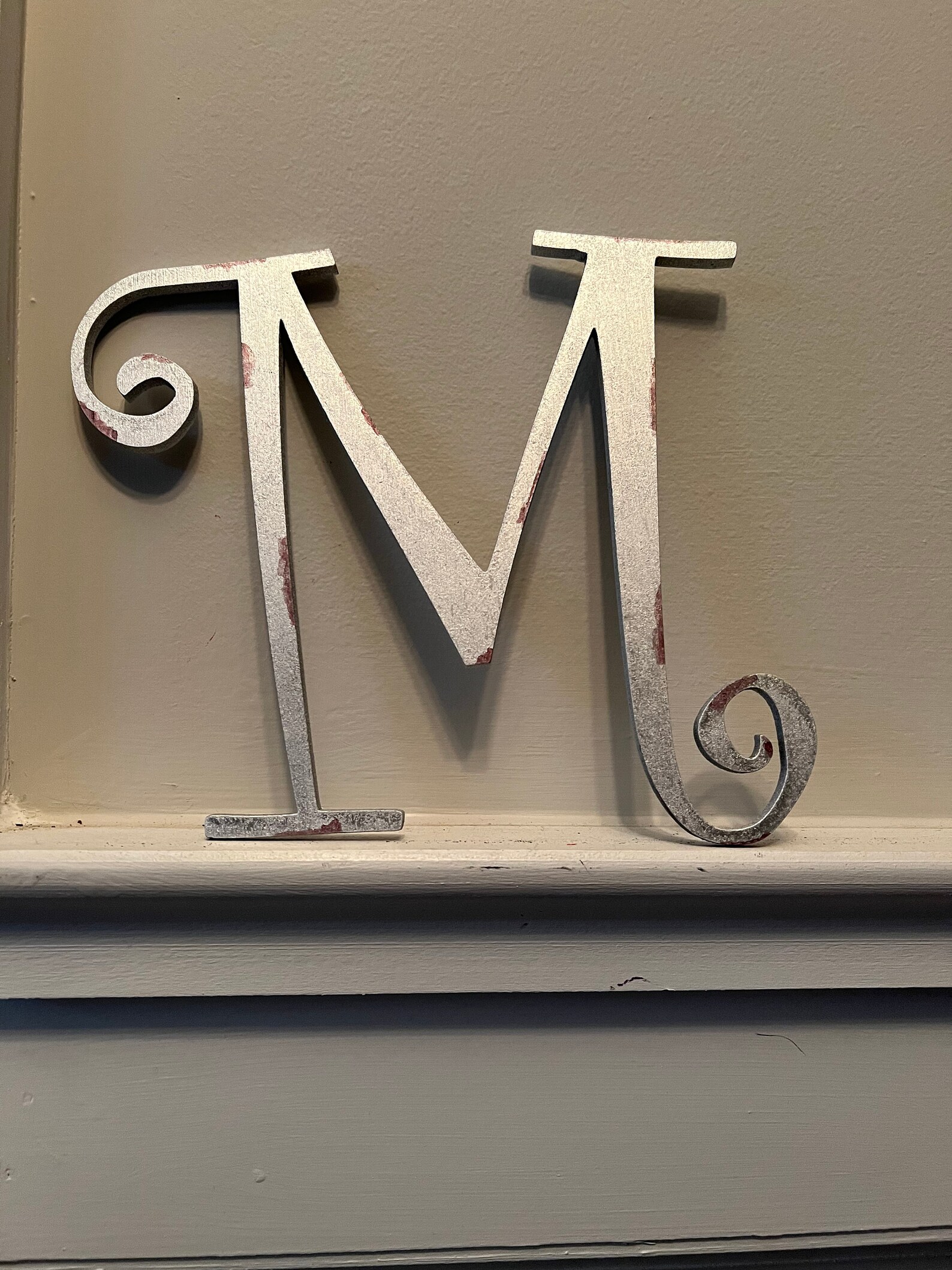 Shabby Chic Wall Decor Shabby Chic Letters Monogrammed Etsy