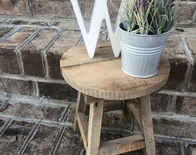 Mini Stool Riser, Stool Riser, Plant Stand, Shabby Chic Stool Riser