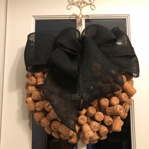 Wreath, Cork Wreath, Monogrammed Wreath, Champagne Corks, Champagne Wreath, Home and Garden Decor