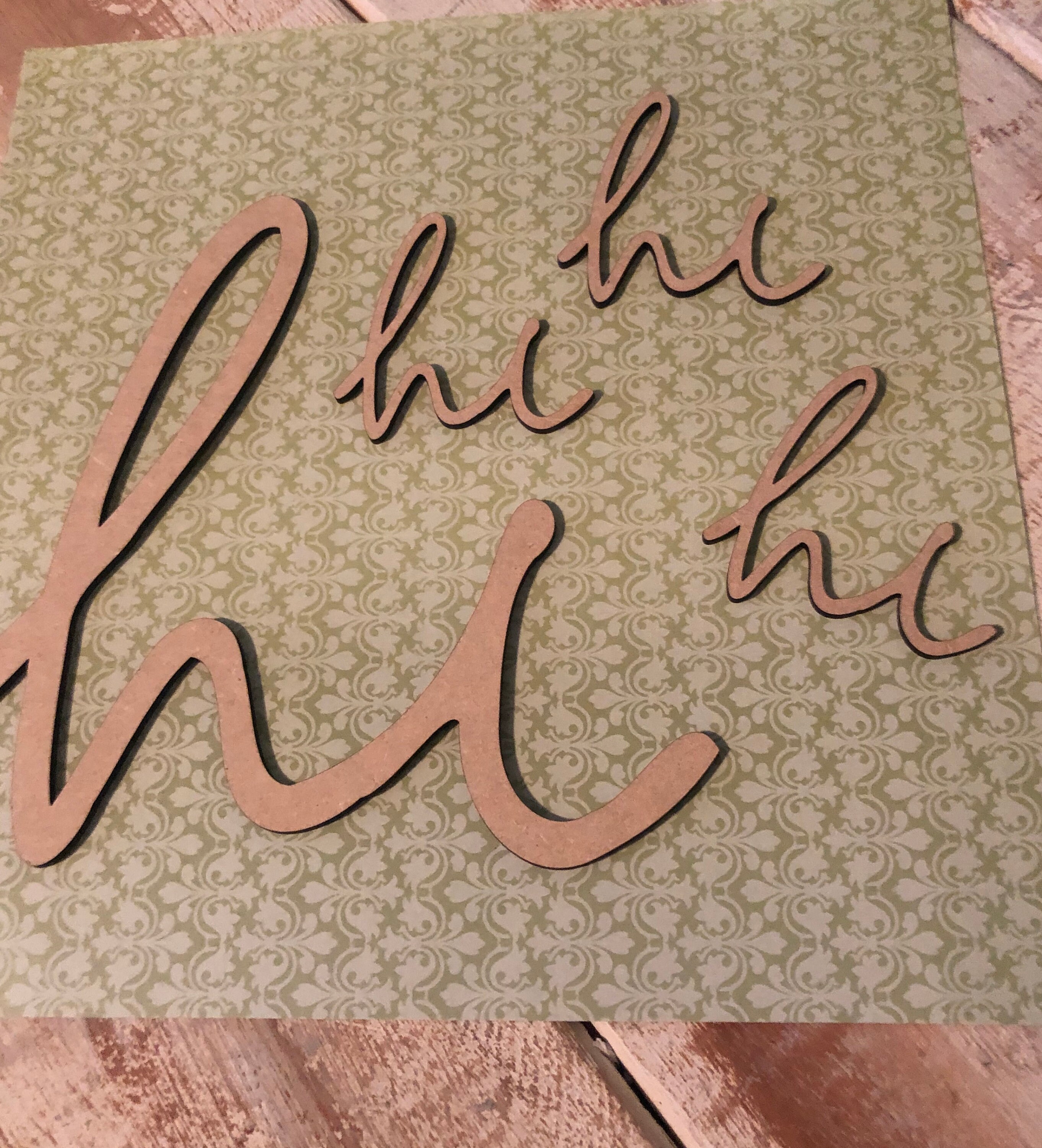 Hi Rob Sign HI Sign, Wall Deocr, Front Door Sign, Greetings Sign, Wood Sign, Spring ...