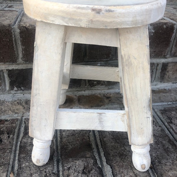 Shabby Chic Table, Plant Stand, Home and Garden Decor, Stool Riser