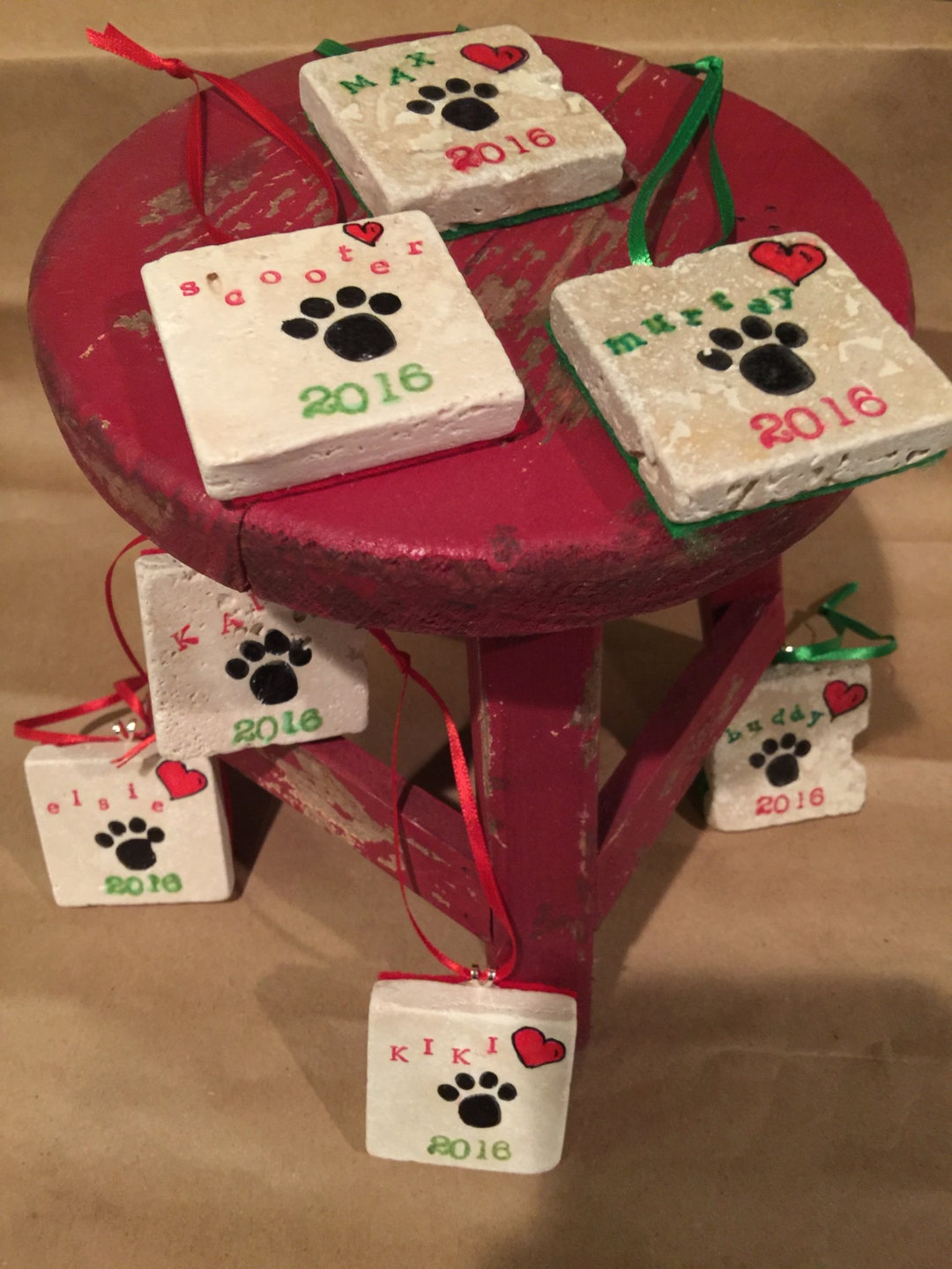 Personalized Ornament Puppy Love Ornament Christmas Etsy