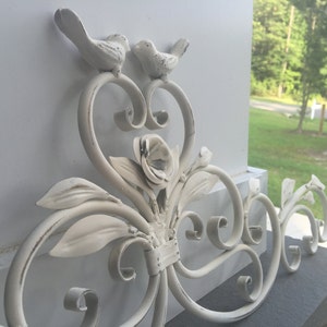 Wall Decor, Bird Wall Decor, Metal Wall Decor, Birdie Decor, Home and Garden Decor, Wall Decor, Shabby CHic Decor image 4