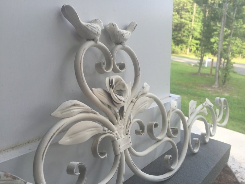 Wall Decor, Bird Wall Decor, Metal Wall Decor, Birdie Decor, Home and Garden Decor, Wall Decor, Shabby CHic Decor image 4