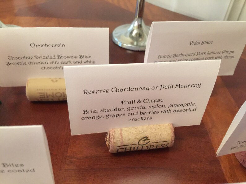 Place Cards Placement Cards Cards Card Holders Wine Cork Etsy