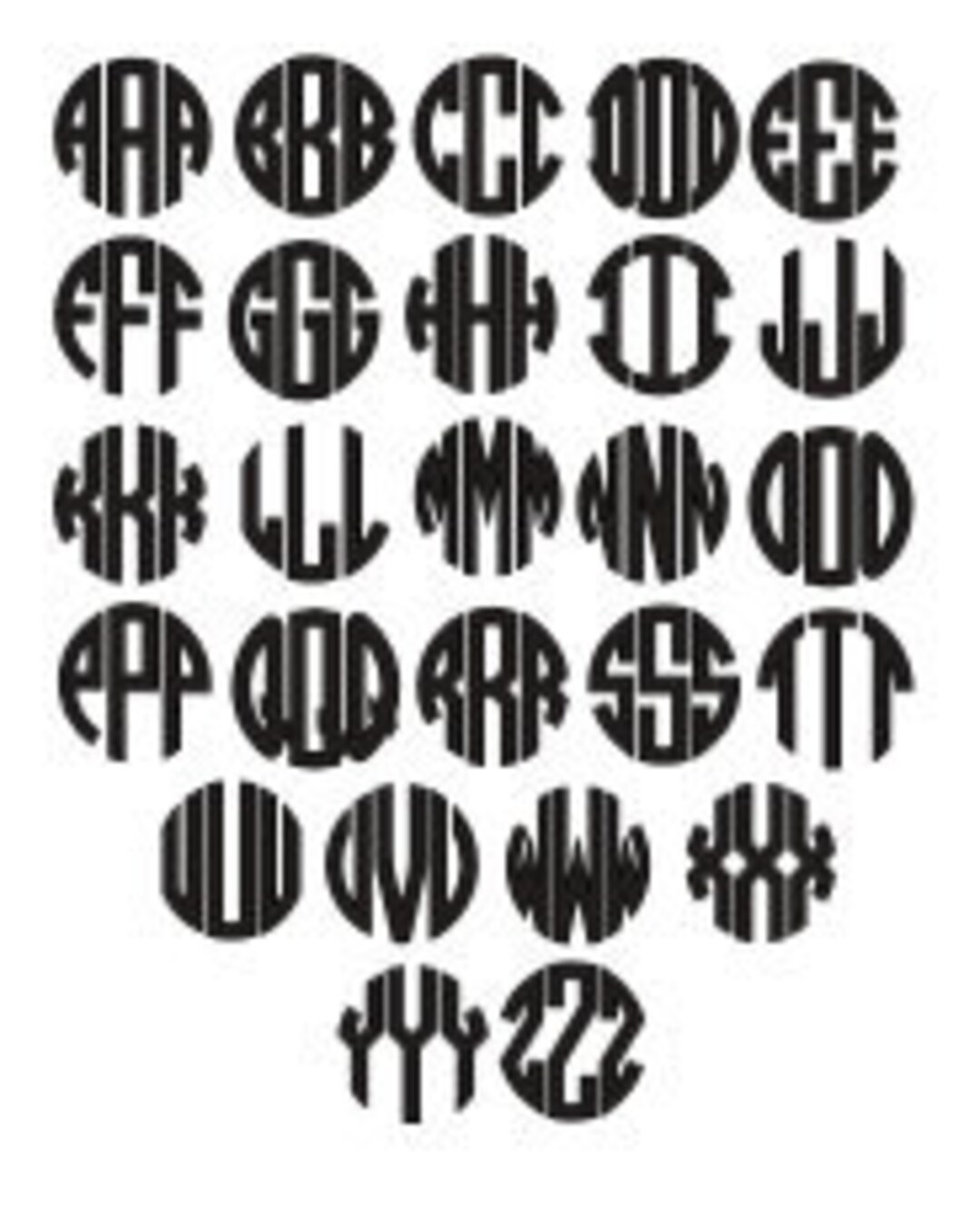Iron on Monogram, Iron on Decal, Iron on Vinyl, 72 Iron on Vinyl Colors ...