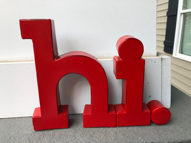 Hi Sign Galvanized Letters Wall Decor Farmhouse Pick - Tin Letters Wall Decor Hi Sign Galvanized Letters Wall Decor Farmhouse Pick - Tin Letters Wall Decor