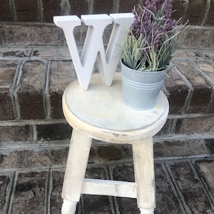 Shabby Chic Table, Plant Stand, Home and Garden Decor, Stool Riser image 3