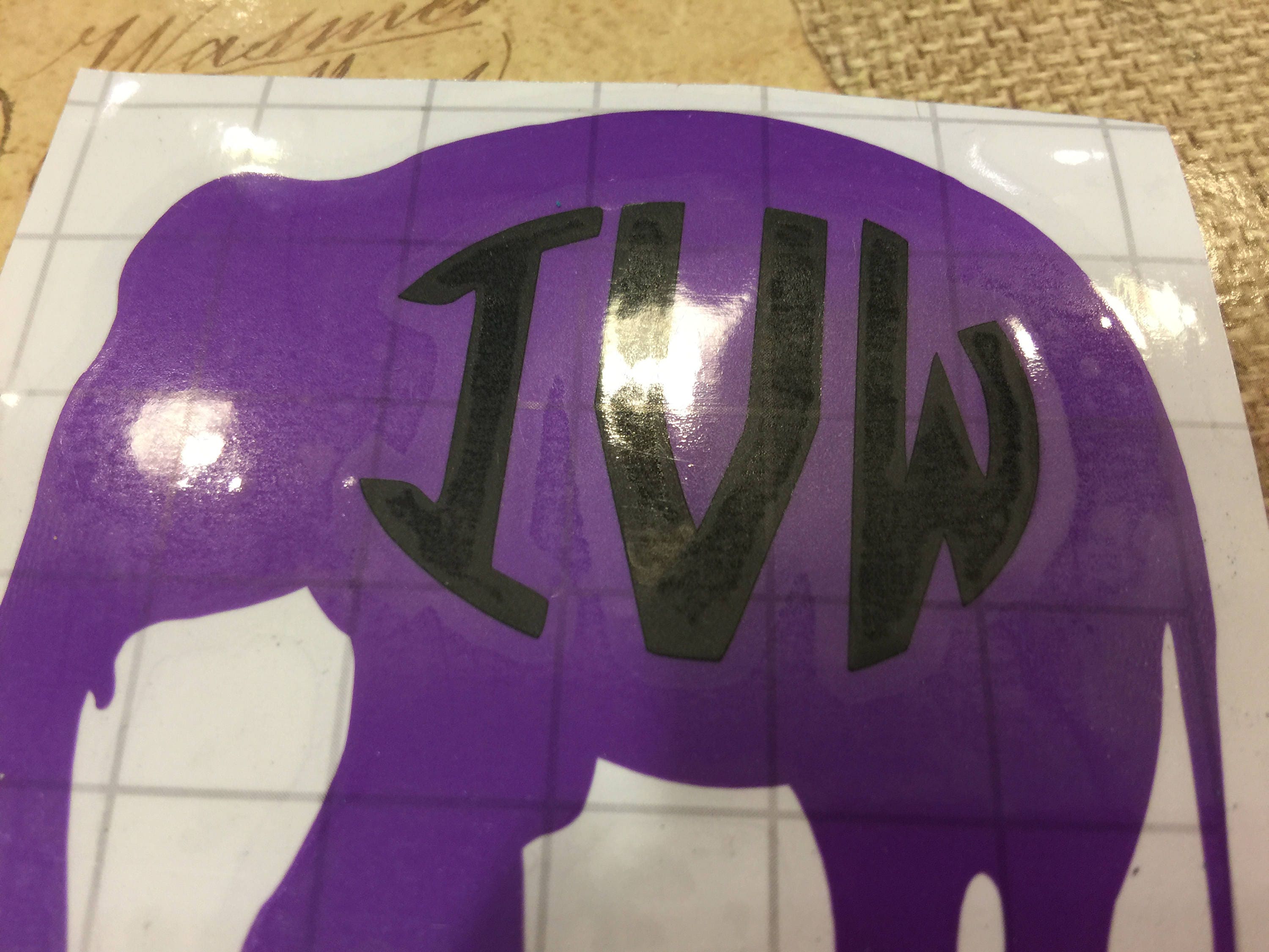 Elephant Decal Pink Elephant Decal Wall Decal Cup Decal Etsy