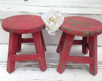 Table, Shabby Chic Table, Plant Stand, Set of 2