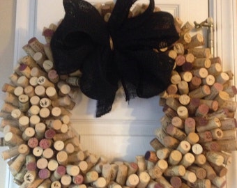 Wreath, Cork Wreath, Home Decor, Wine Wreath