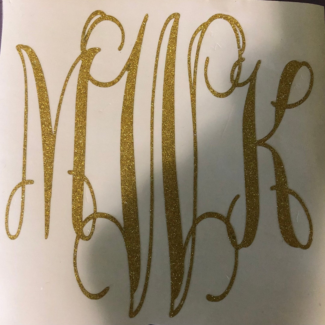 Iron on Monogram, Iron on Decal, Iron on Vinyl, 72 Iron on Vinyl Colors ...