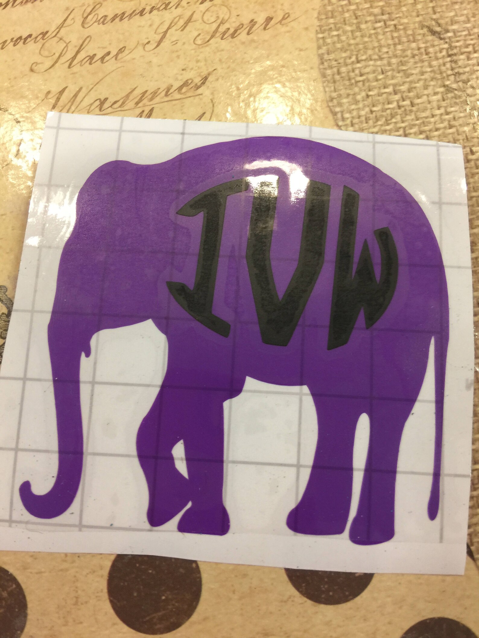 Elephant Decal Pink Elephant Decal Wall Decal Cup Decal Etsy