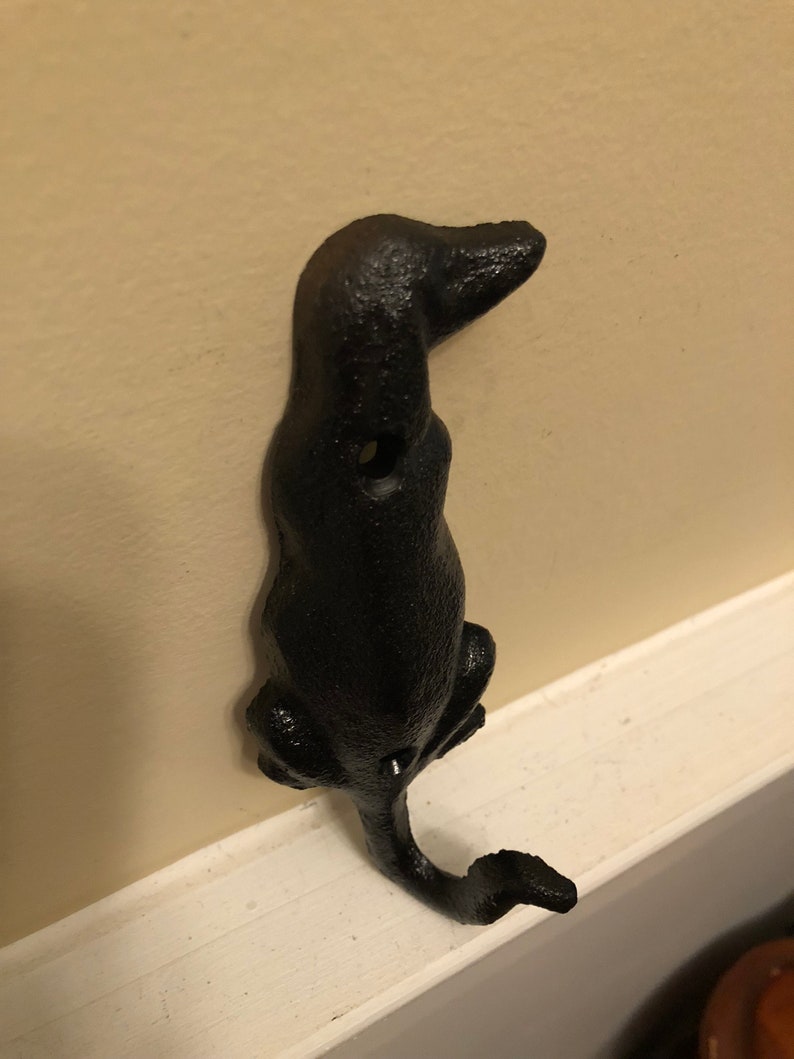 DOG Hook Dog Wall Hooks Dog Decor Black Dog Hook Etsy