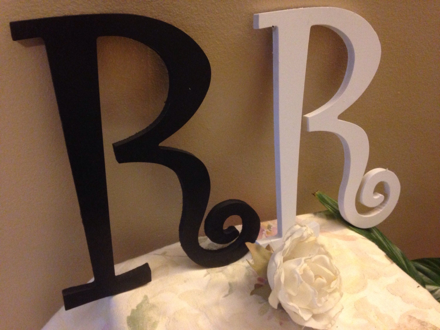 Lettres Monogramme AJ En Laiton Vintage – Décoration Shabby Chic Ou Fond De Bijoutier – Occasion