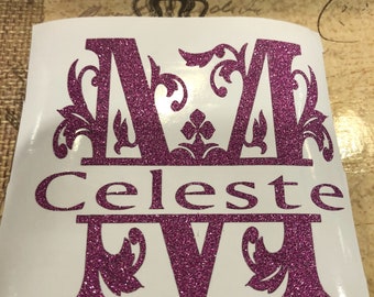 Iron On Letters, Monogram, Personalized Iron On Decal, Iron On Vinyl, 72 Iron On Vinyl Colors