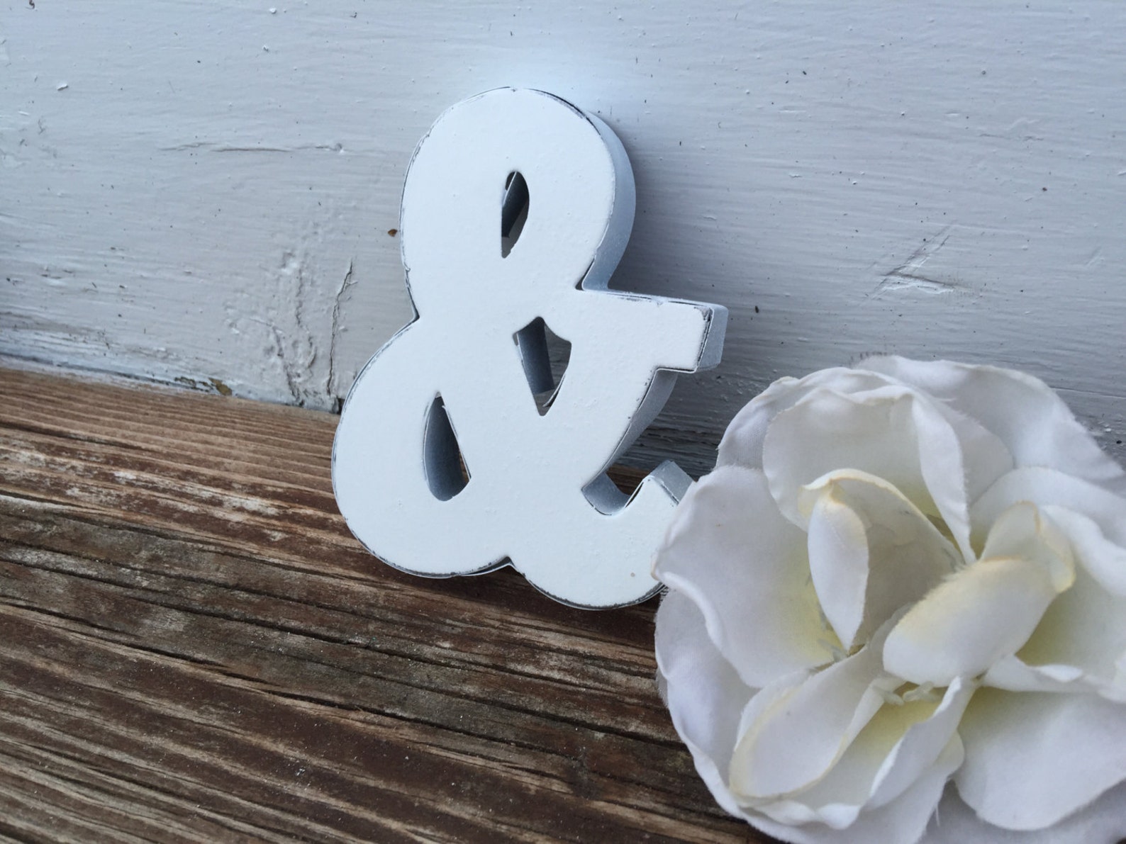 Shabby Chic Letter Wall Decor Monogram Ampersand Cake Etsy
