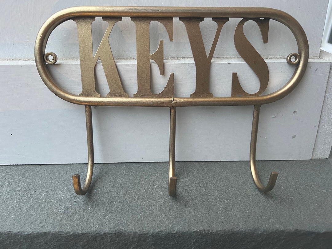 KEYS Hook, KEYS Wall Hooks, KEYS Decor, Metal Wall Hook, Home Decor Etsy