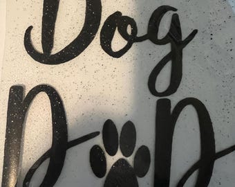 Dog Decal, Iron on Monogram, Dog Dad Iron on Vinyl, Iron on Decal, Iron on Vinyl, 72 Iron on Vinyl Colors