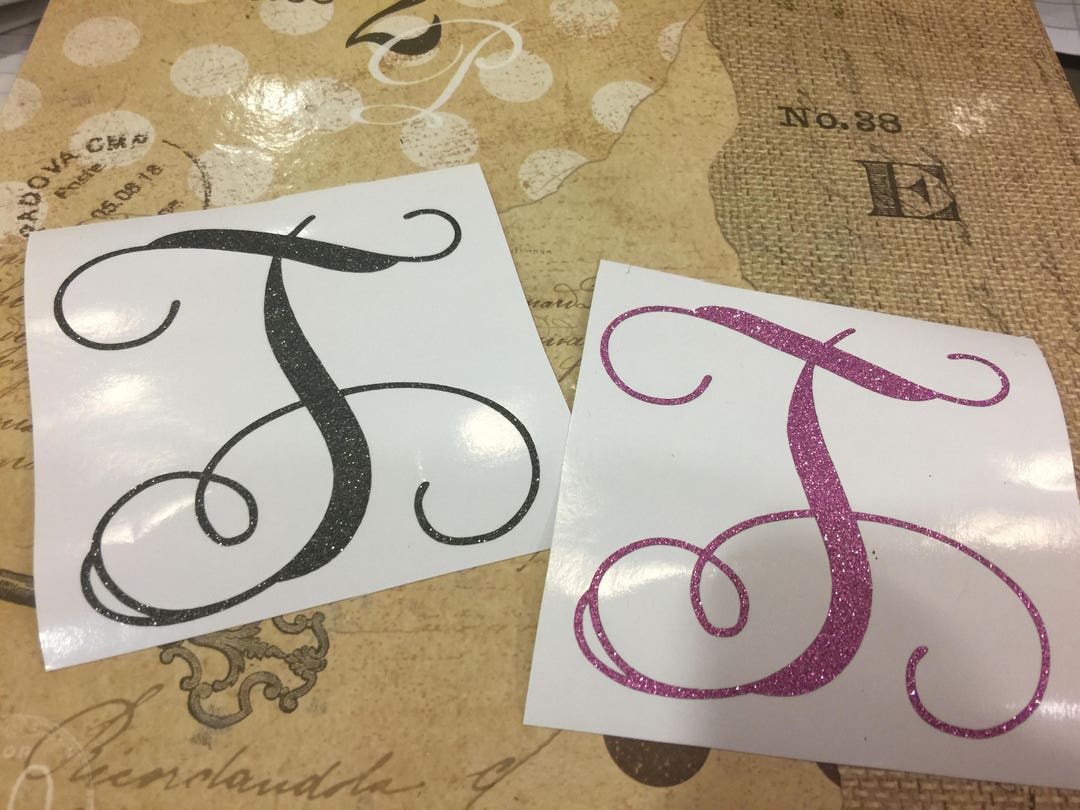 Decal, Personalized, Monogram, Car Decal, Laptop Decal, Vinyl Lettering ...