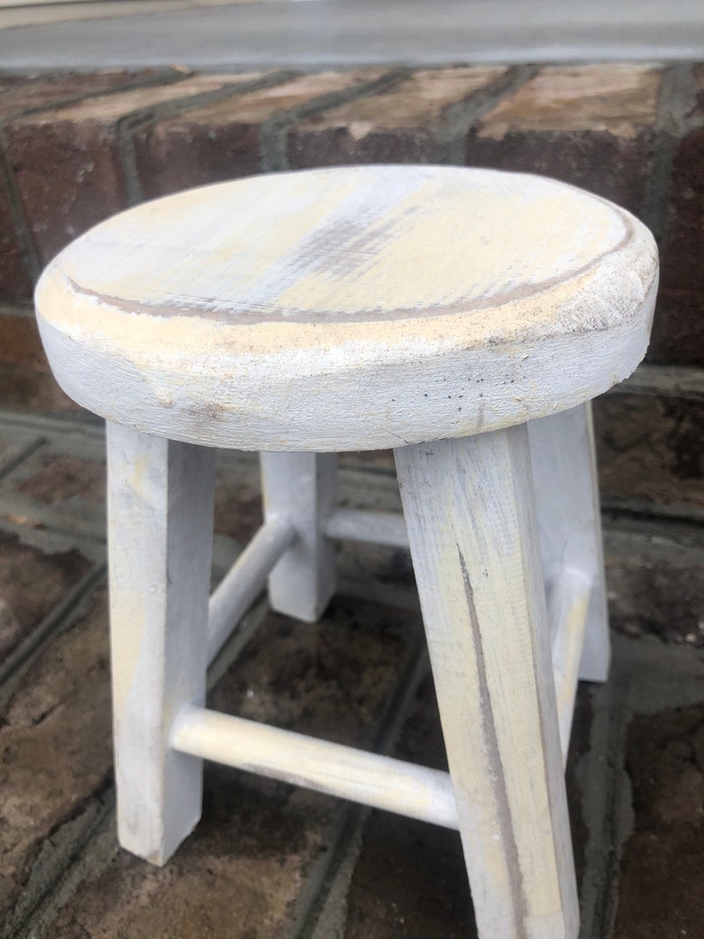 Mini Stool Riser Stool Riser Plant Stand Shabby Chic Stool Etsy