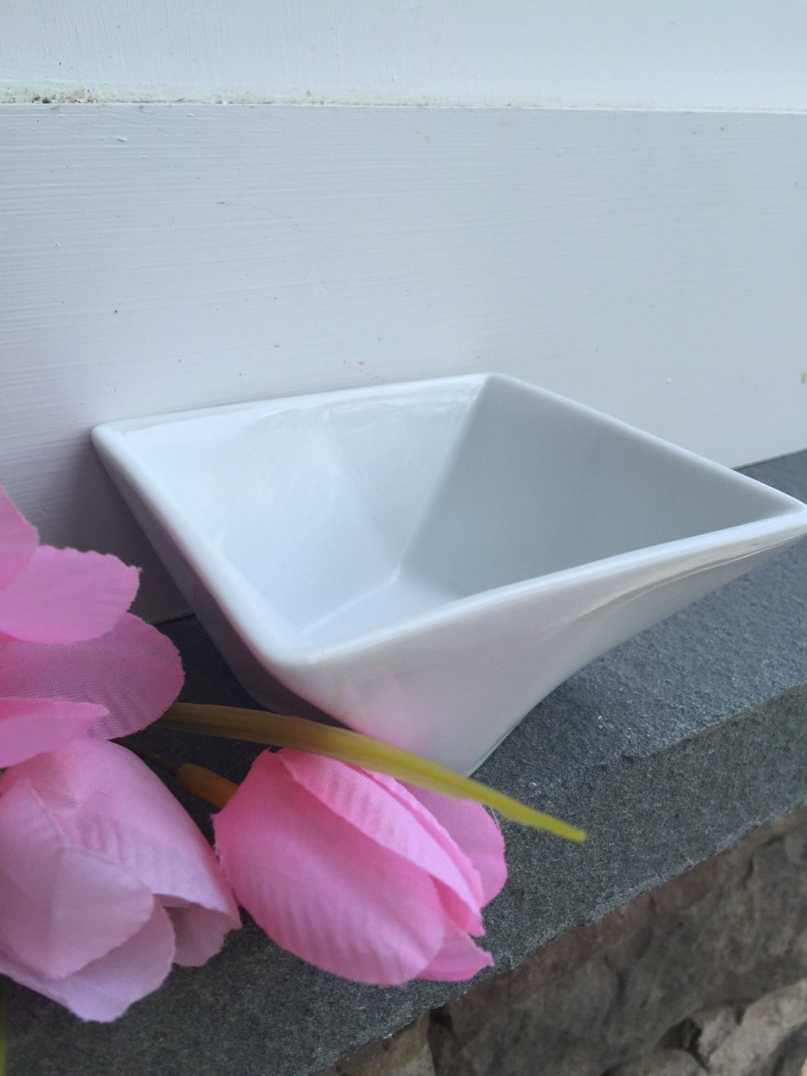 Jewelry Holder Glass Jewelry Holder Personalized White Glass Etsy