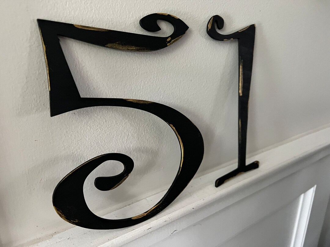 Shabby Chic Wall Decor, Shabby Chic Numbers, Number Decor Etsy